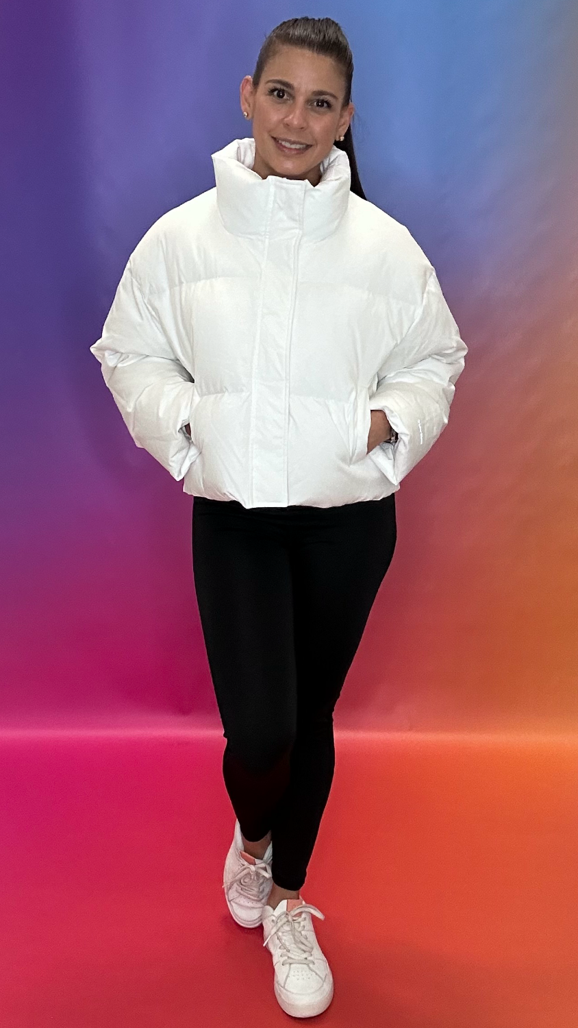 Trailblazer Jacket front view full body — cropped puffer by YULY360