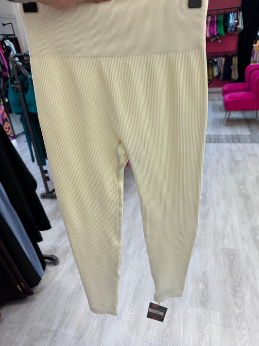 Vibrant Leggings Ivory L FINAL SALE