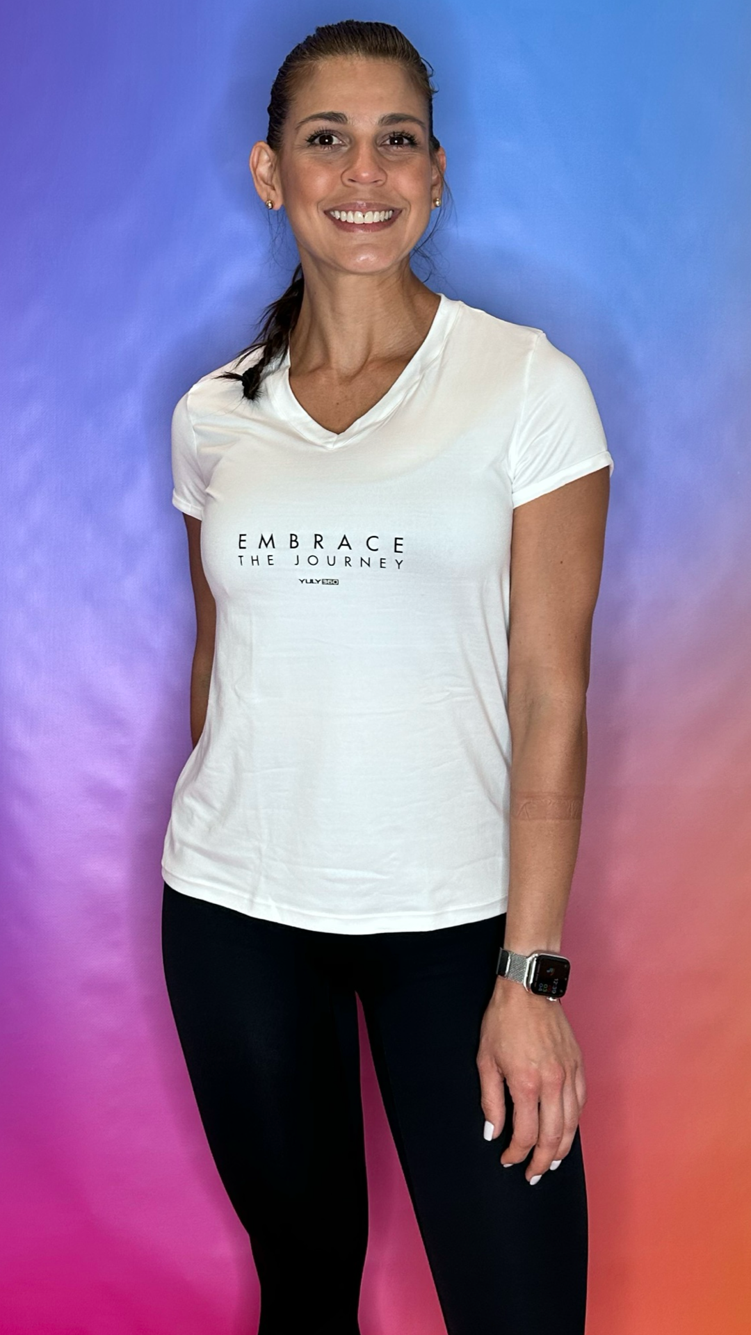 Embrace V-Neck Tee Bone