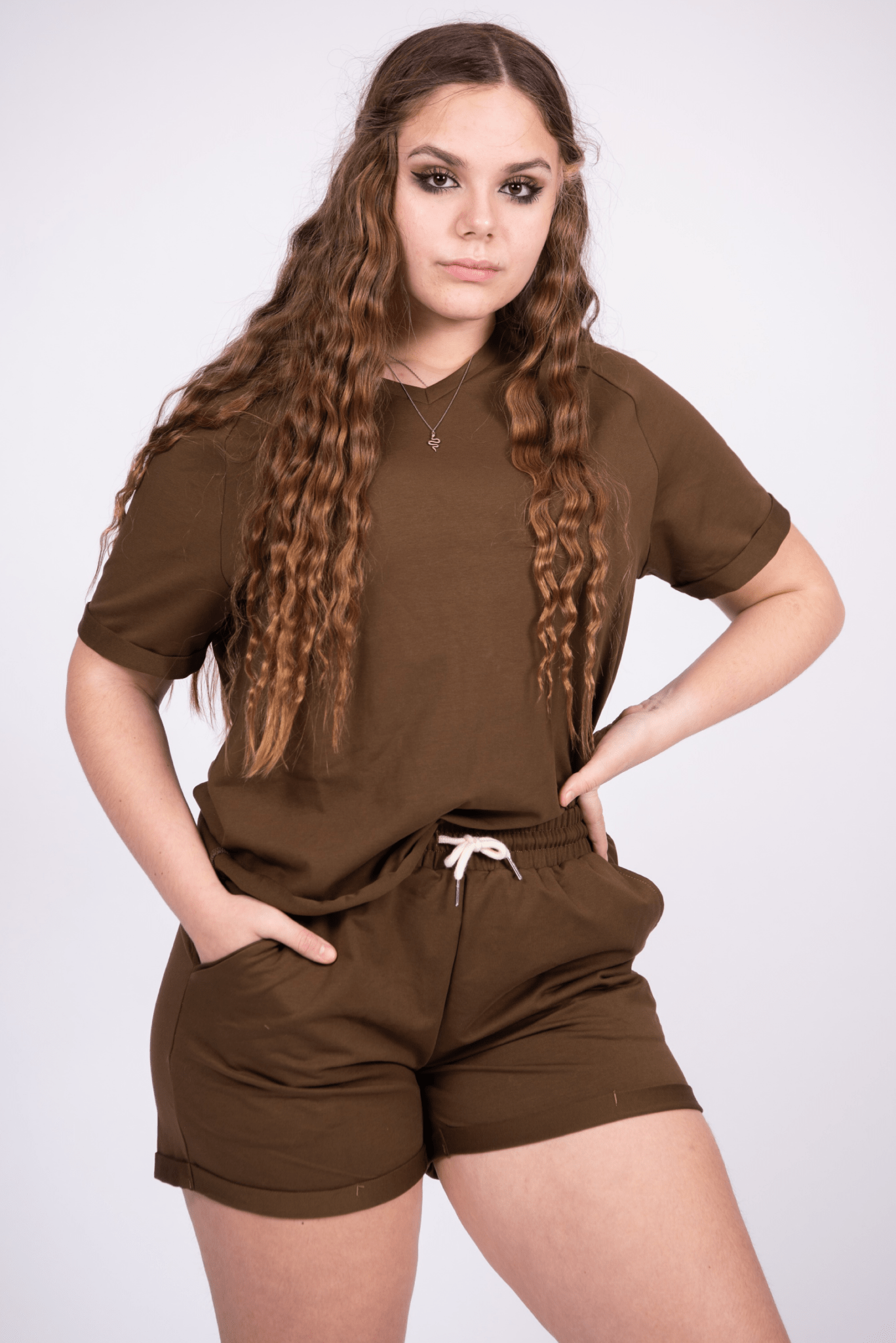 Easygoing Set: T-Shirt & Shorts - Army