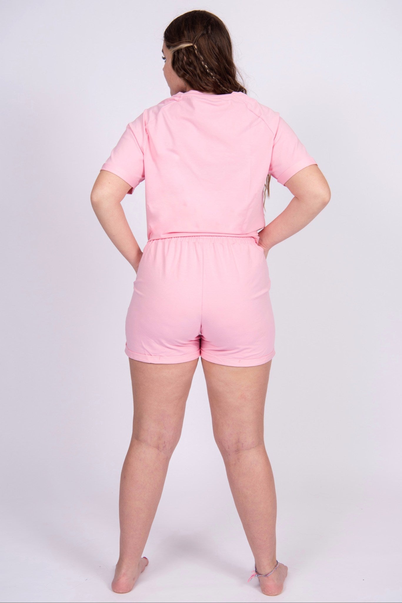 Easygoing Set: T-Shirt & Shorts - Pink
